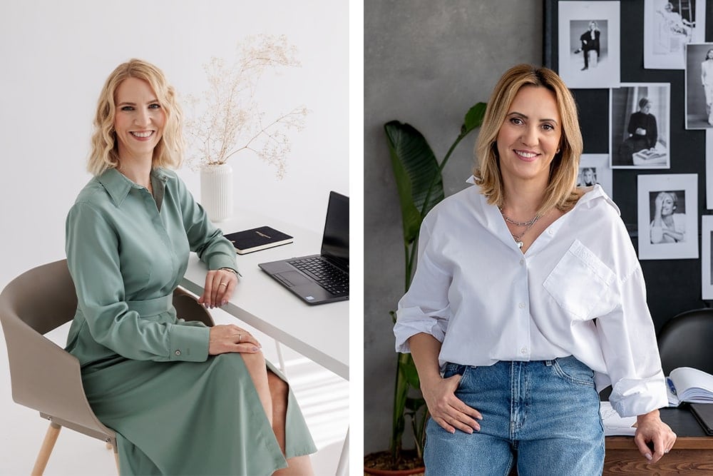 Verslo portretų fotografija studijoje „Subtilūs vizualai“ – reprezentatyvūs portretai moterims ir vyrams.