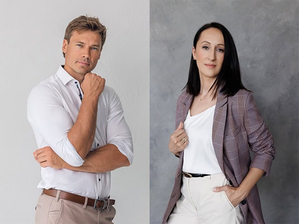 Kokybiška verslo portretų fotografija studijoje „Subtilūs vizualai“ – reprezentatyvūs portretai moterims ir vyrams.